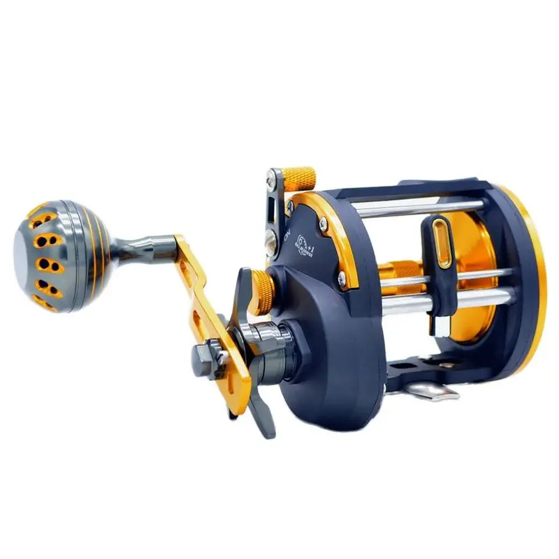 CAMEKOON Trolling Sea Drum Fishing Reels Right Hand 6+1BBs Big Game Saltwater Star Drag Level Wind Surf Coil Max Drag 12kg Pesca