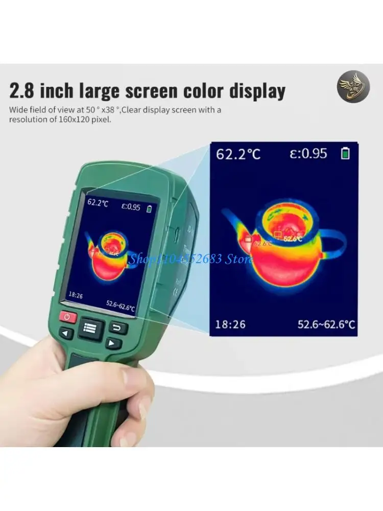 

Y6GD Professional Infrare Thermal Imaging Camera Detector 120x160Pixels High Sensitivity Temperature Ranges - 20℃~ 400℃