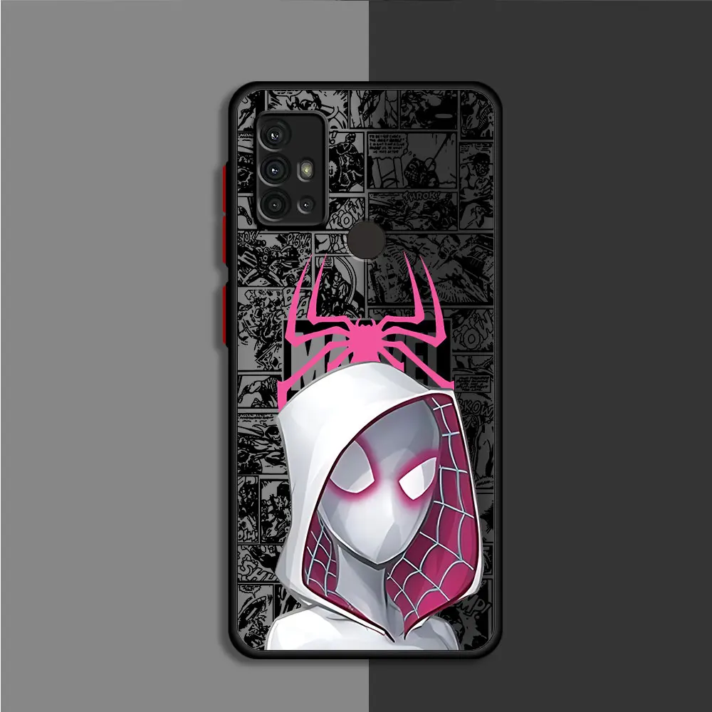 Soft Cover Phone Case for Samsung Galaxy A70s A51 A52 5G A50 A50s A30 A71 A12 A21s A70 A31 A32 Marvel Cute Spider Men