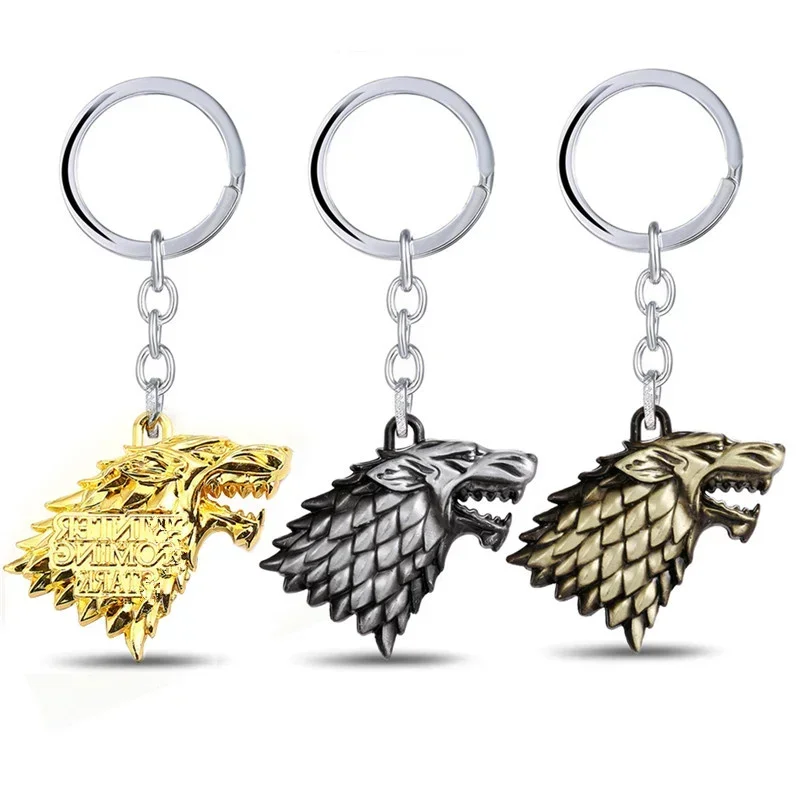 Game of thrones Keychain House Stark Key Chain Song Of Ice And Fire Key Rings Holder Souvenir For Gift Chaveiro Men Jewelry