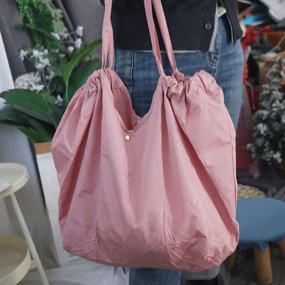 

Handbag Folding Shopping Bag Large Capacity Portable Foldable Eco Bag Eco-Friendly Shoulder Pouch Grocery Storage Bag Outdoor