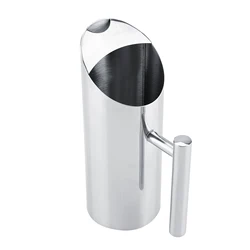 1L 1.5L 2L Cold Water Jug Stainless Steel Water Jug with Ice Guard Cold Drinking Pitcher Home Hotel Serving Tool