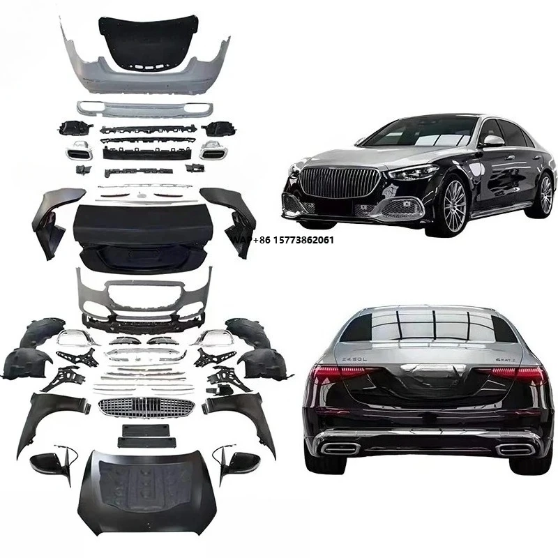 Комплект обвесов для S-Class W221 (рестайлинг) в стиле W223 Mbach: бамперы, капот, комплект для переоборудования