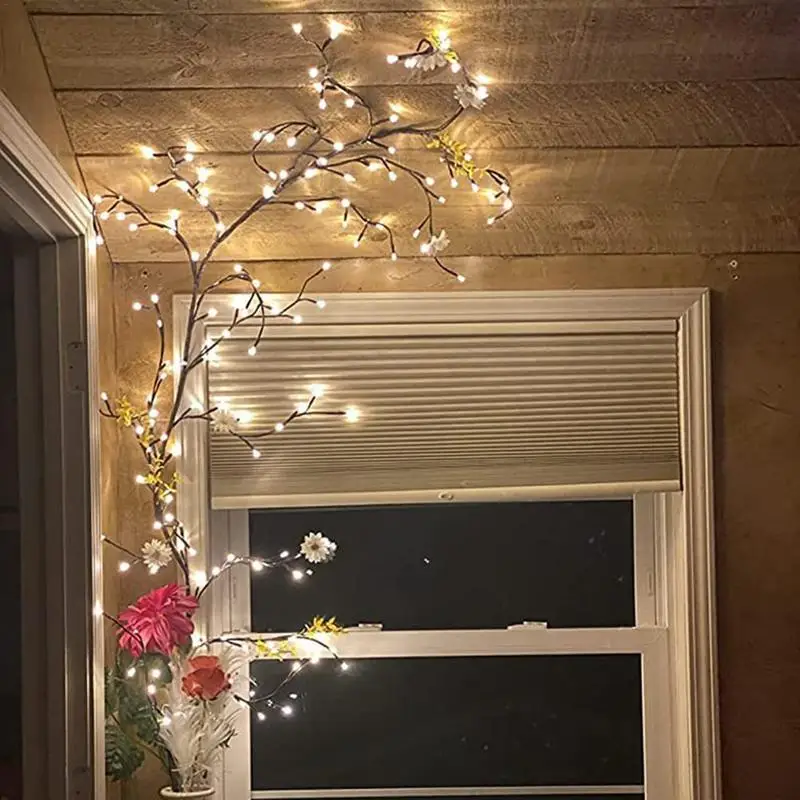 

Wall Vines With Lights Artificial Rattan Plants Light Enchanted Wall Decoration Vine Lights LED Artificial Plants Tree Branches