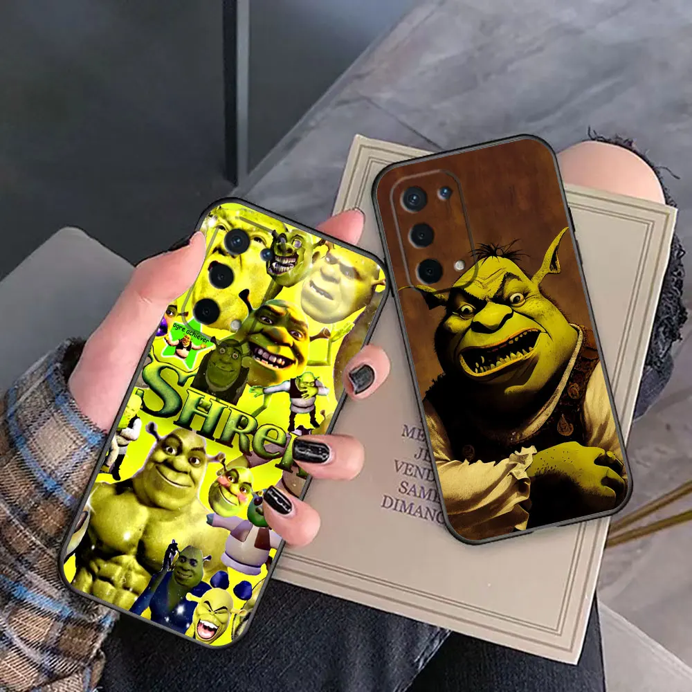 Happy Monster S-Shrek Phone Case For OPPO A98 A94 A93 A92 A78 A76 A74 A73 A71 A60 A58 A57 A55 A54 A53 A38 A31 A17 A16K A16 Case