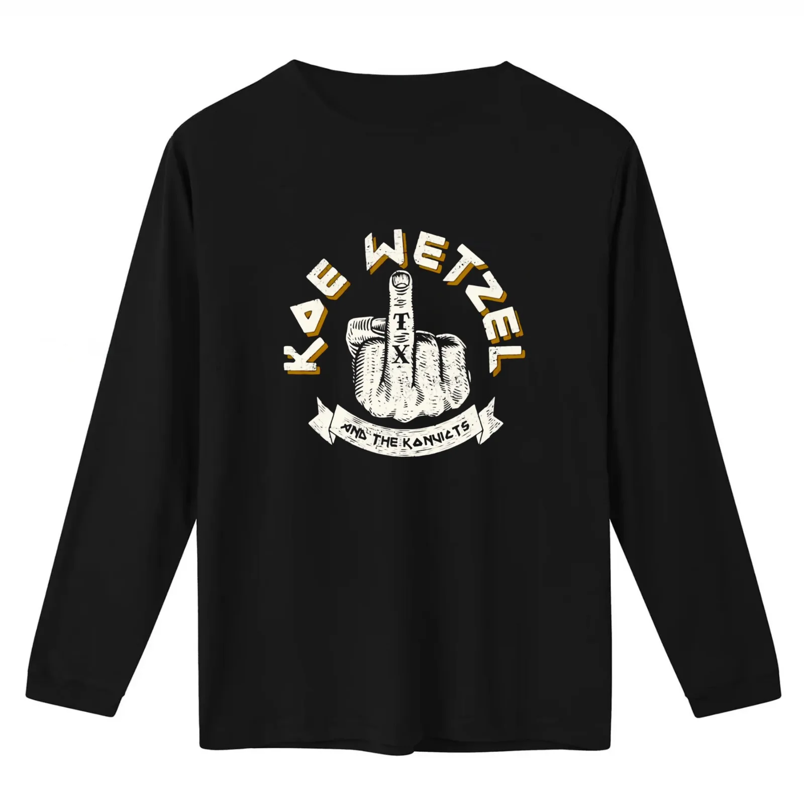Koe Wetzel m-erch Middle Finger T-Shirt Summer Casual Cotton Tee Oversized Streetwear Tops Vintage Graphic Print 100% Cotton