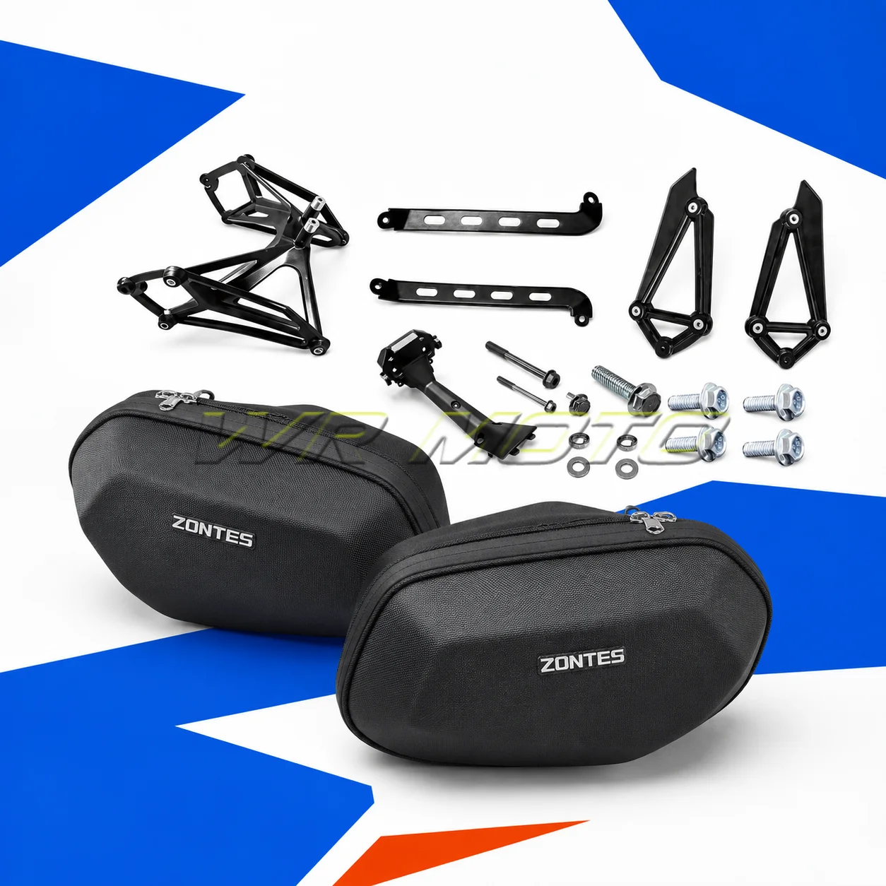 Left‑Right Side Pannier Box Bracket Cross Luggage Side‑Case Assembly Fit For ZONTES 703RR Sport Bike Mod Accessories