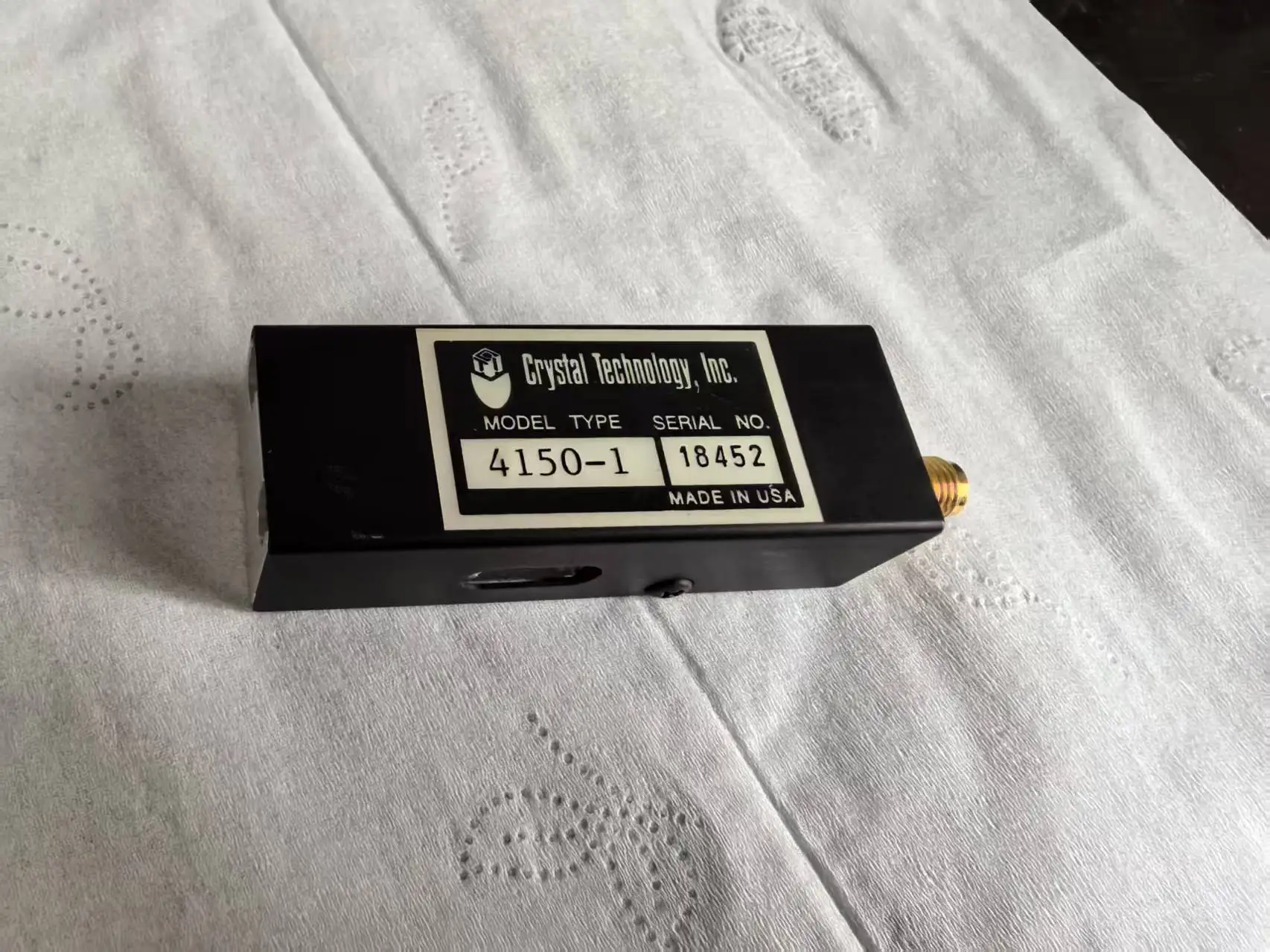 

CRYSTAL TECHNOLOGY,INC 4150-1 SERIAL 18452