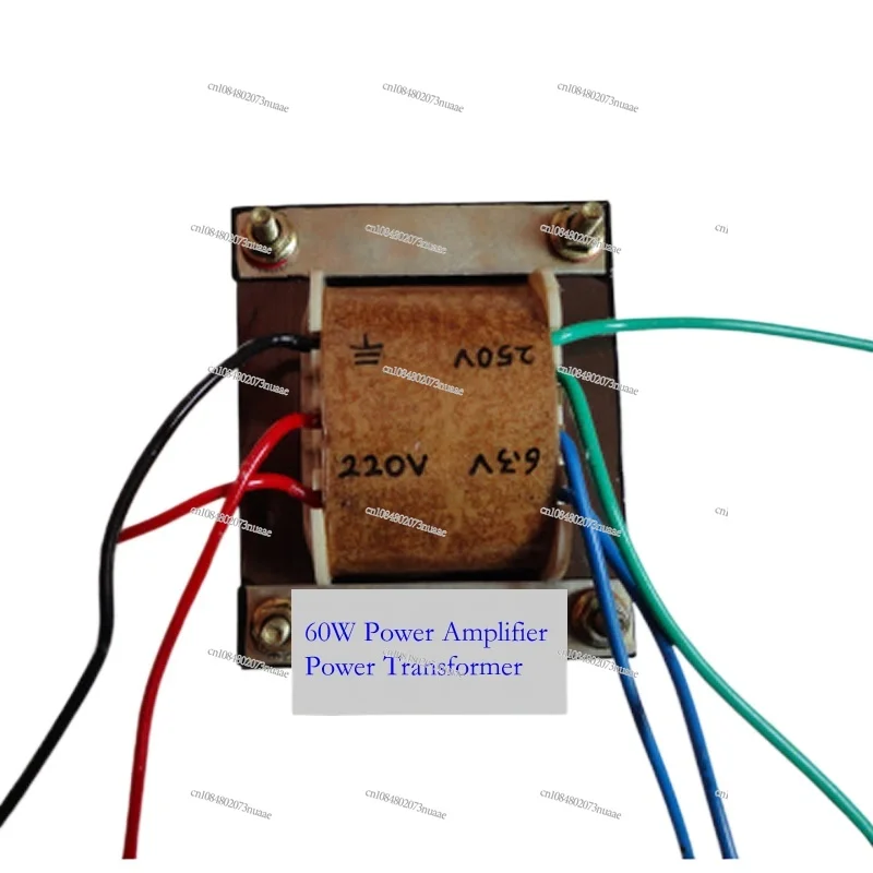 60W Vacuum Tube Amplifier Power Transformer, Input: 0-220V, Output: 0-250V 150mA, 3.15V-0-3.15V 3.5A