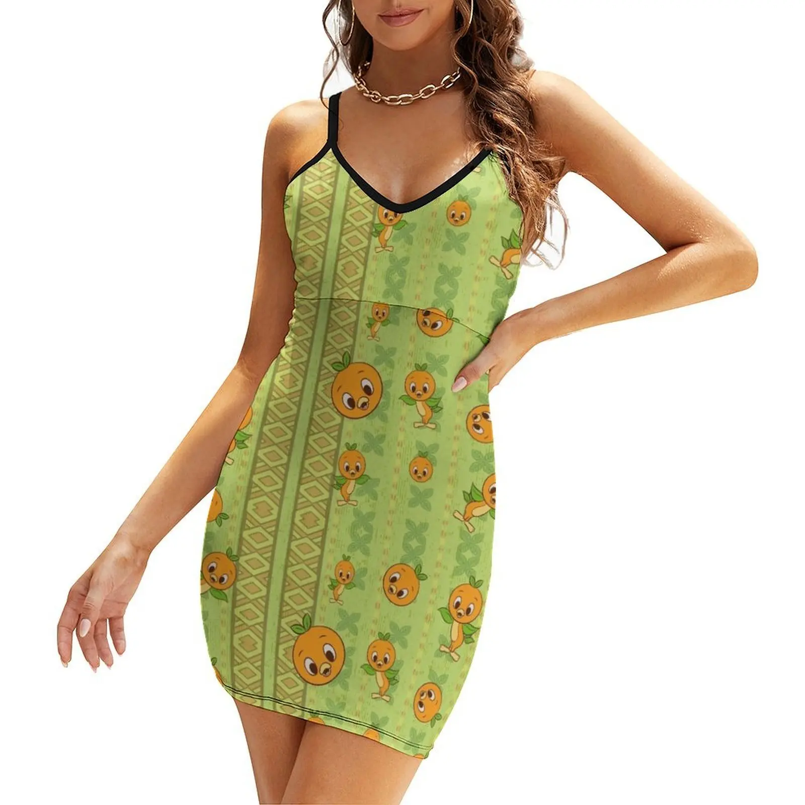 

Orange bird! Sling Dress wedding guest dress 2025 luxury dress Women dresses summer Clothing