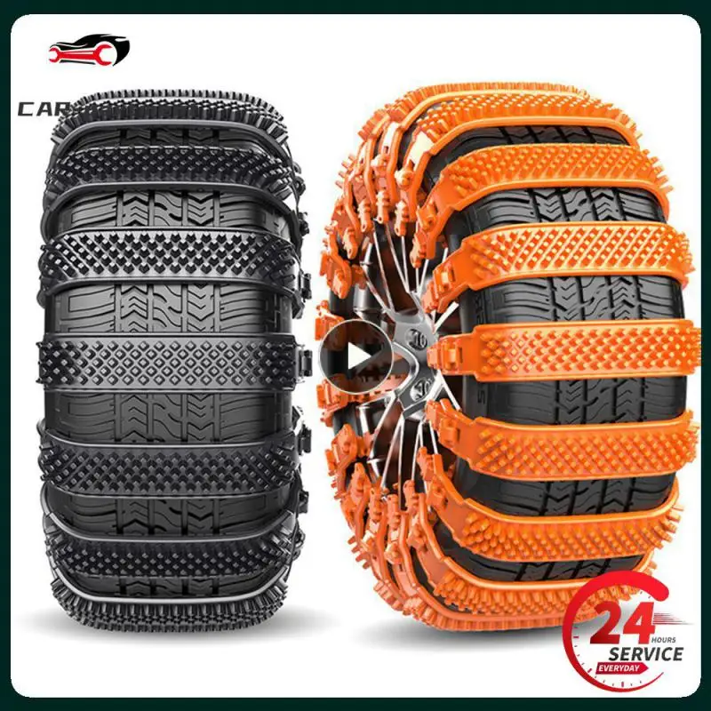 Heavy Duty Tire Chains Strong Grip Thickened Anti-skid Chain Anti-slip Grip Strong Wear Resistance Ice Traction Tire Chains