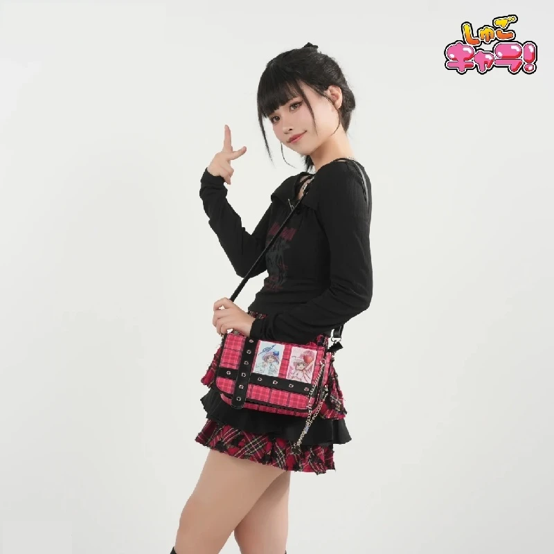 ウエストパックガール JK 制服メッセンジャーショルダーバッグ学生ハンドバッグギフト女の子のファッションバッグアニメしゅごキャラクロスボディバッグコスプレ