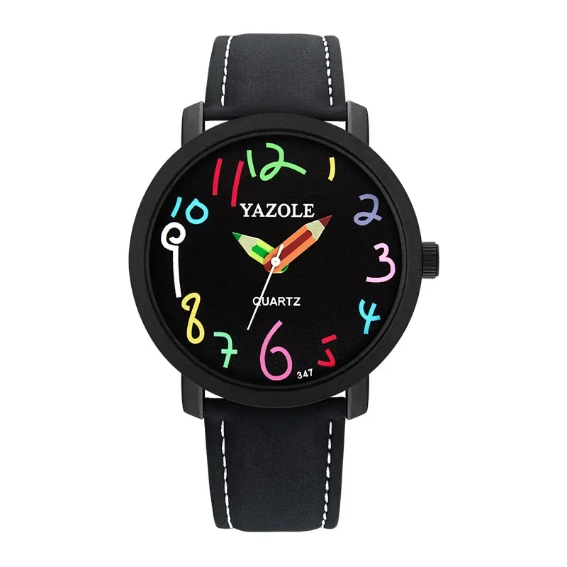 Orologi per bambini di colore alla moda Orologio da polso per bambini morbido Orologio da polso al quarzo con puntatore a matita di facile lettura per ragazza Ragazzo regalo Reloj Infantil