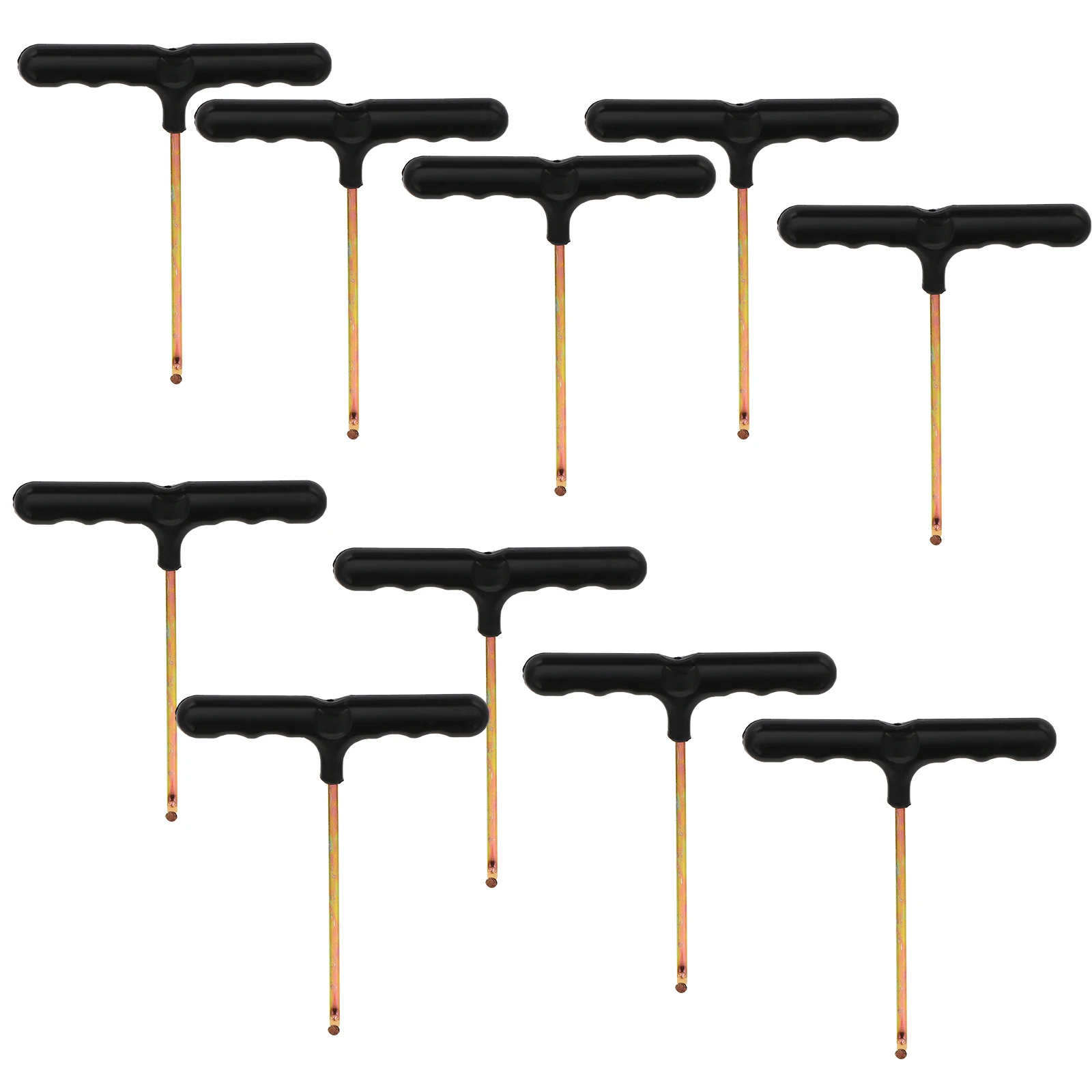

10pcs Trampoline Spring Pull Tool T-Hook 5Mm Metal Shaft Anti-Slip Grip For Trampoline Repair Fitness Equipment Maintenance