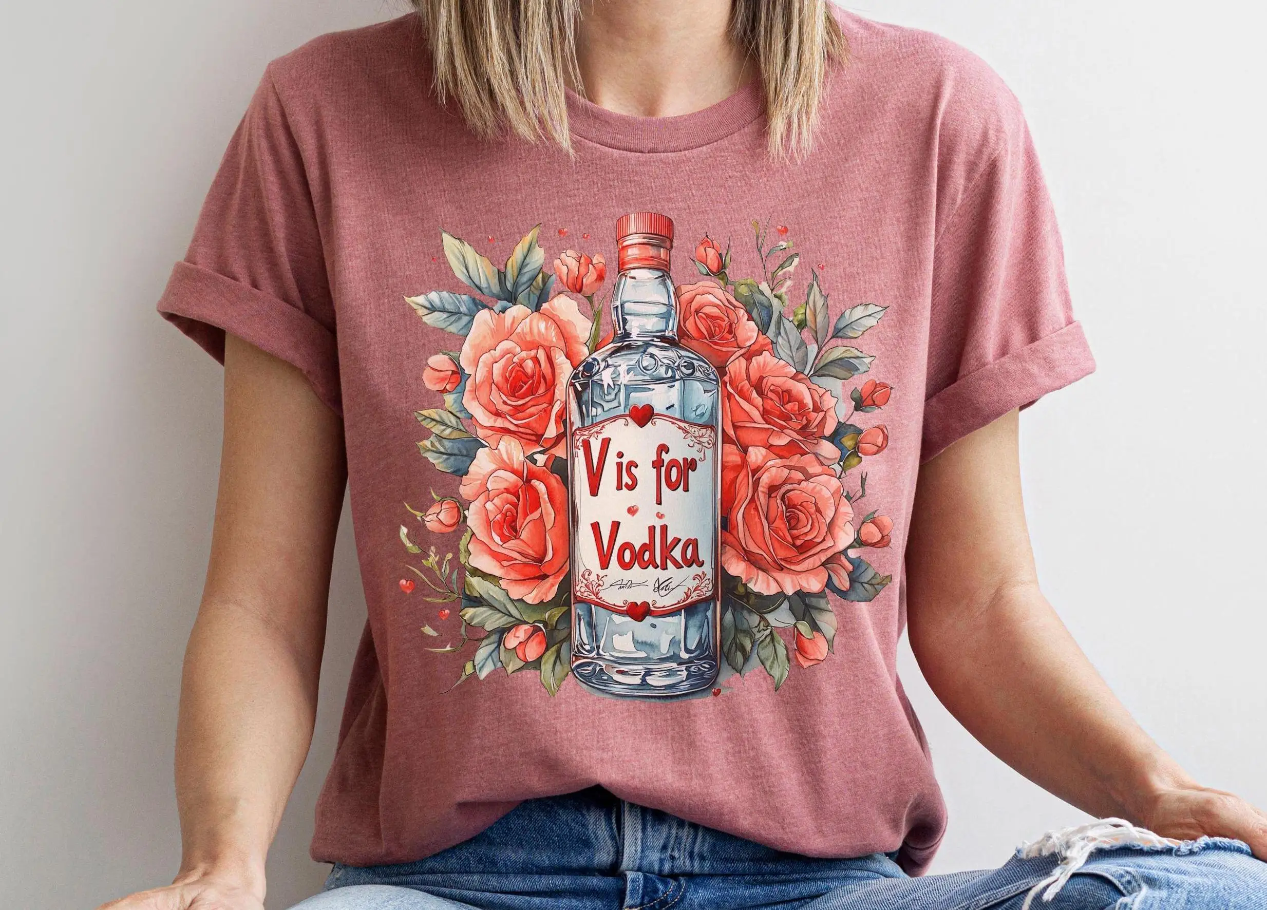

Sarcastic Valentine s Day T Shirt Anti Galentine Vodka Drunk s Bartender Alcoholic