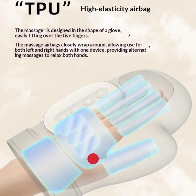 Hand Massager With Airbag Compression Finger Wrist Palm Massage Machine Vibration Glove For Hand Muscle Relax Gift For Men Women