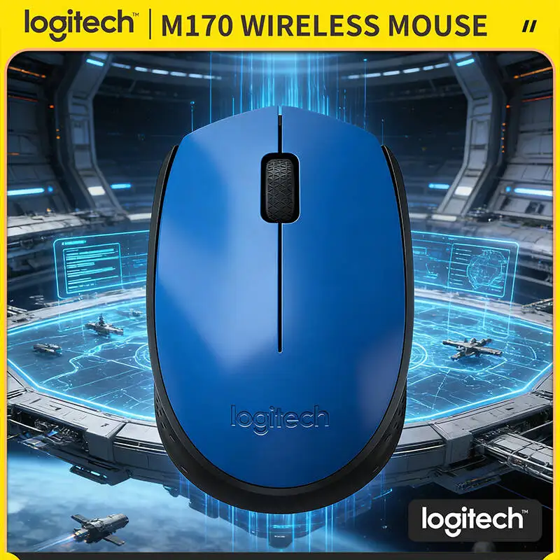 

Беспроводная мышь Logitech M170, 1000 DPI, высокая точность, 2,4 ГГц, 12 месяцев автономной работы, для учебы, работы и офиса