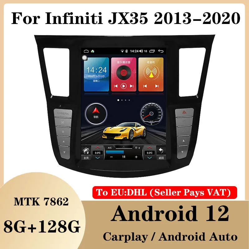 

Android12 Head Unit For Infiniti JX35 2013-2020 12.1 Inch Car Radio Auto Stereo GPS Navigation Multimedia Player Carplay 4G