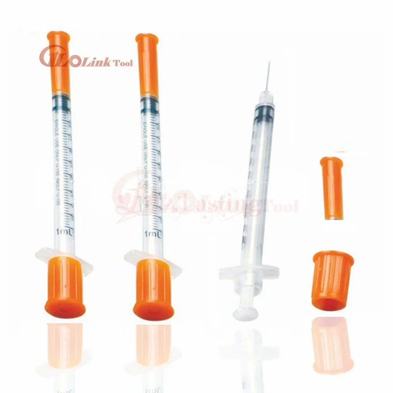 50 قطعة 1 مللي 30G13mm المتاح البلاستيك حقنة بيطرية مع الإبر لمزرعة الحيوانات الأليفة الحيوان القط الكلب خنزير الماشية الأغنام الخيول أداة Pa