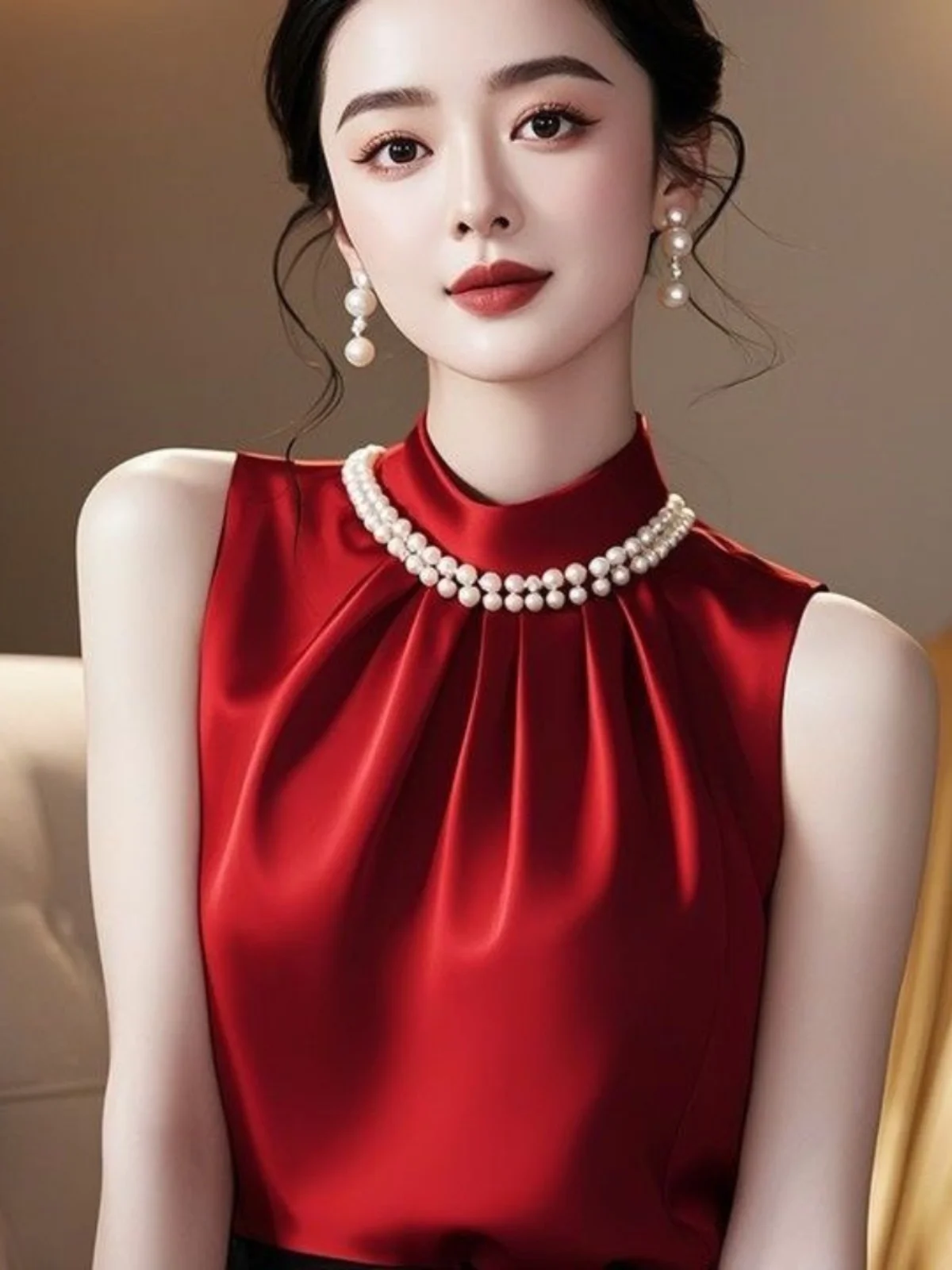 

Женская фиолетовая блузка Ele Purple Svel: базовый слой для весны и осени, красивый дизайн, высококачественная модная одежда прямого кроя для повседневной носки