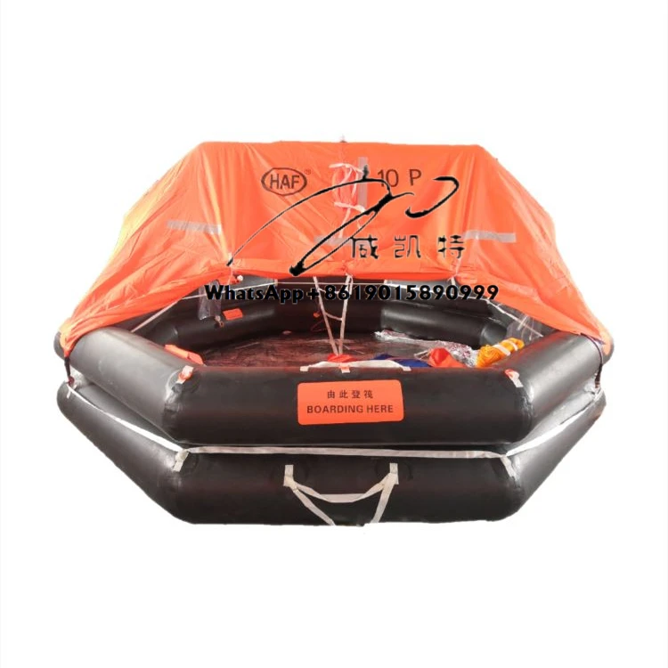 SOLAS Certified Throw-over Type Inflatable Liferaft for 6, 10, 12, 15 Person