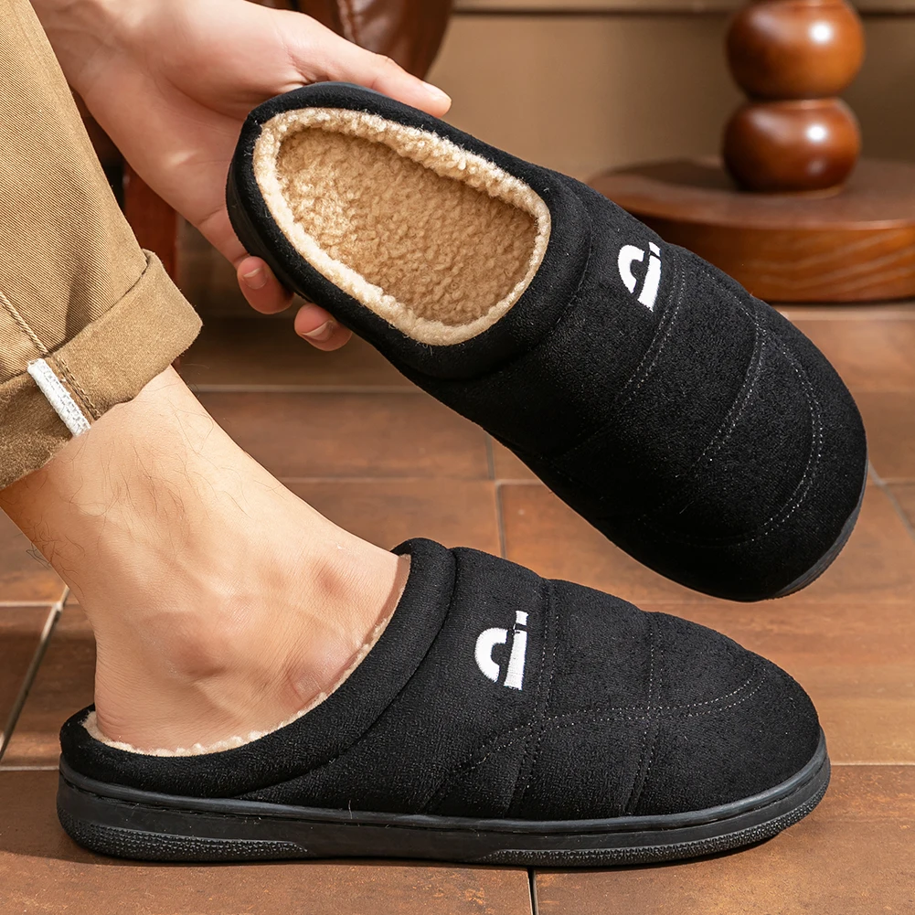 Comfortable Suede Platform Slippers Image 8