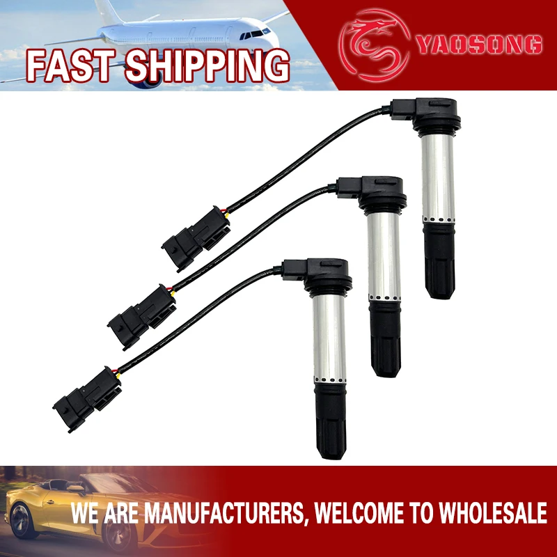 3PCS IGNITION COIL FOR Bernally Benelli 899 1130 1130K TNT1130 MV800 YAOSONG ZS377 / 0040104006-113791-2N 500033012000 R160 Spor