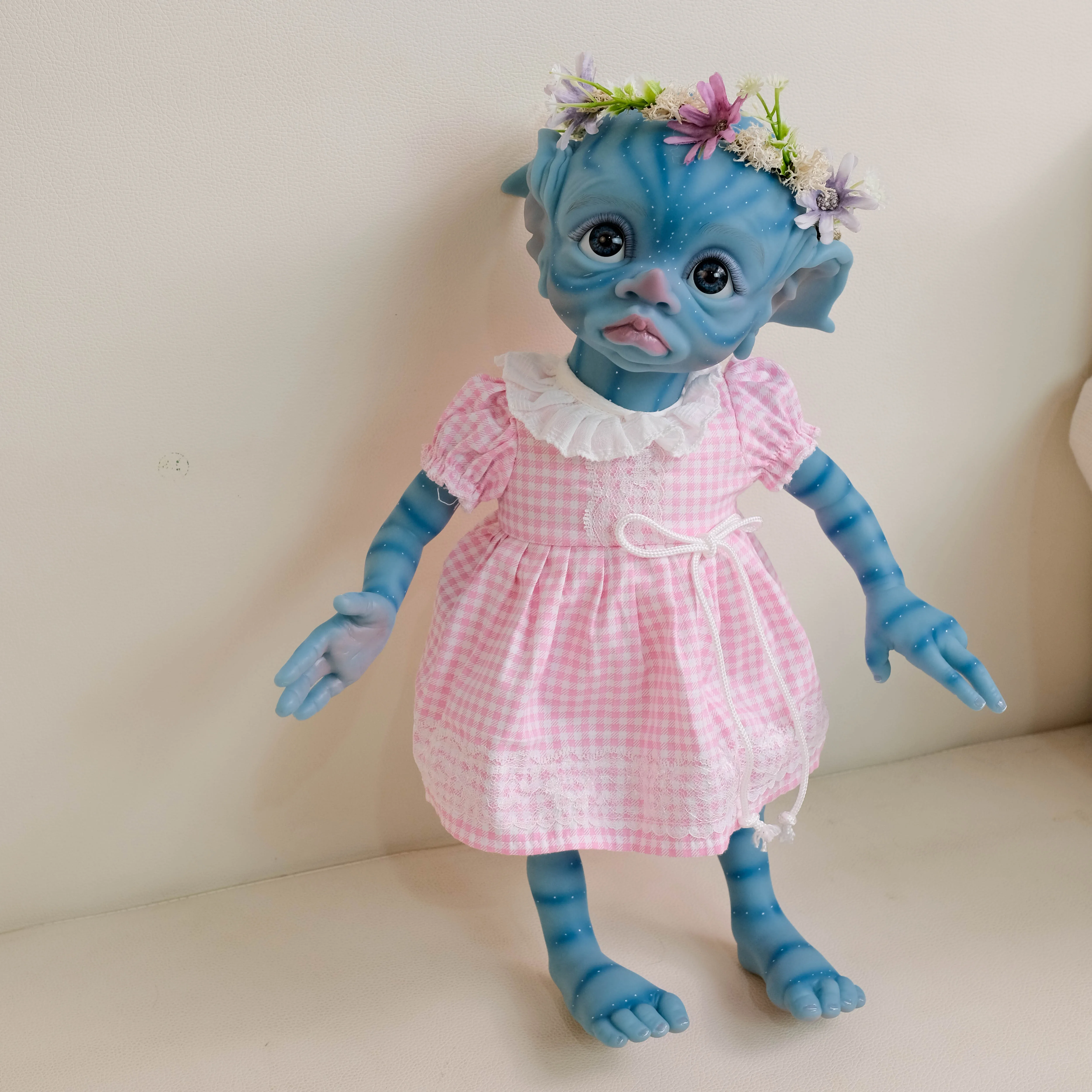NPK 16 inch herboren Tinky Avatar pop zachte siliconen baby collectible kunstpop al geschilderd afgewerkt