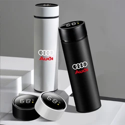 Thermos Bottle Smart Mug Temperature Display 304 Stainless Steel Vacuum Insulated Intelligent Cup For Audi S Line Quattro A4 SQ7