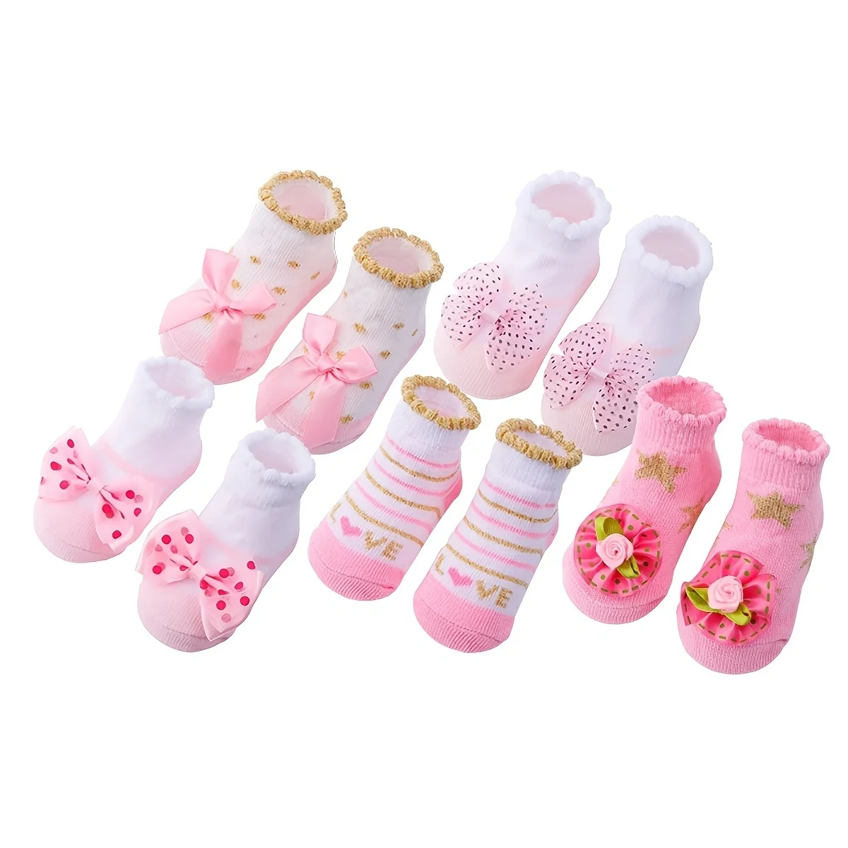 Kids Children\'s Socks for Girls Boys Non-slip Print Cotton Toddler Baby Christmas Socks for Newborns Infant Short Socks Clothing