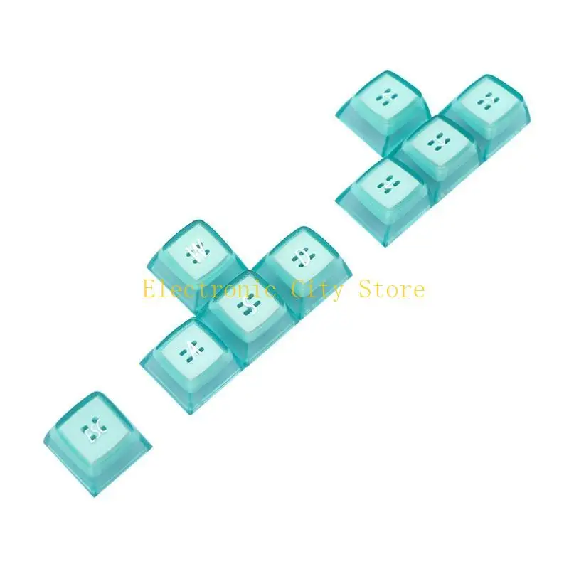 ABS Keycap WASD Direction Esc 9 Keys Keycap Double-Shot Upgrade Ema Profile for HU8D