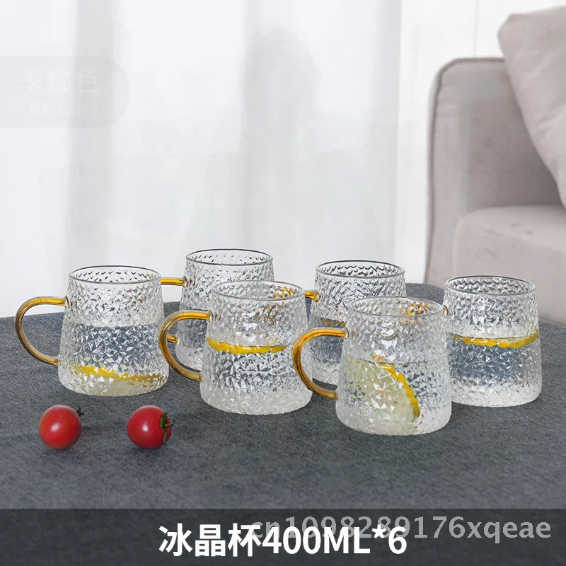 

Холодный чайник большой емкости, стеклянный, устойчивый к высоким температурам, чашка для воды, фруктовый чайник для дома, современный минималистичный приготовление ледяного чая