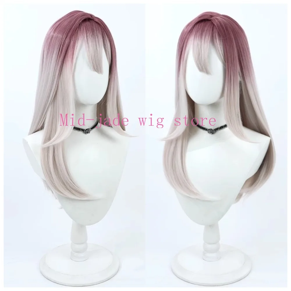 Anime Shalom Cosplay Wig Realistic Scalp Gradient Hair for Spring Festival Game Event and Studio Photo Shoot