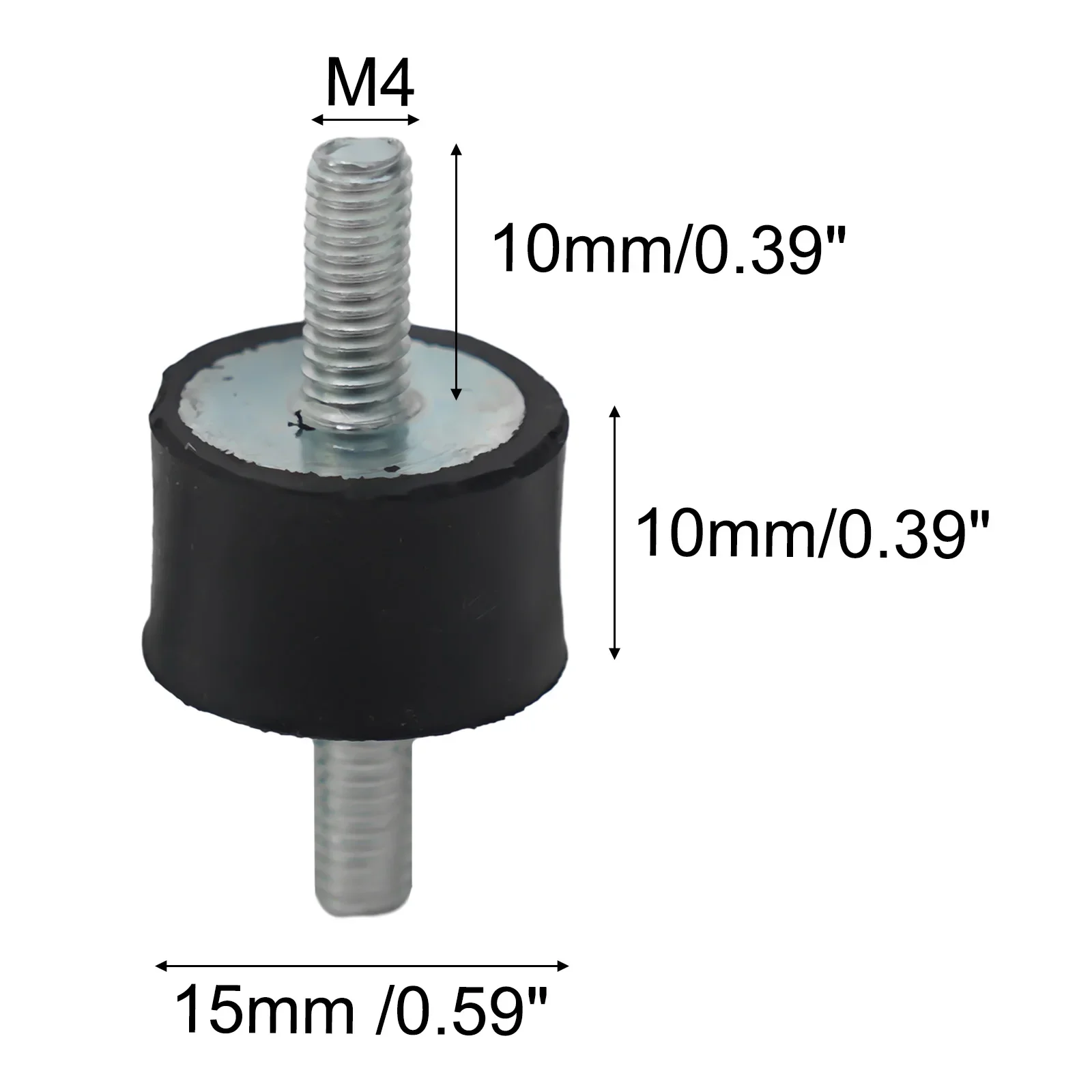 1pc Male-male Thread Rubber Shock Absorber Crash Pad VD-Type Damper Anti Vibration Isolation Mount Anti Isolator