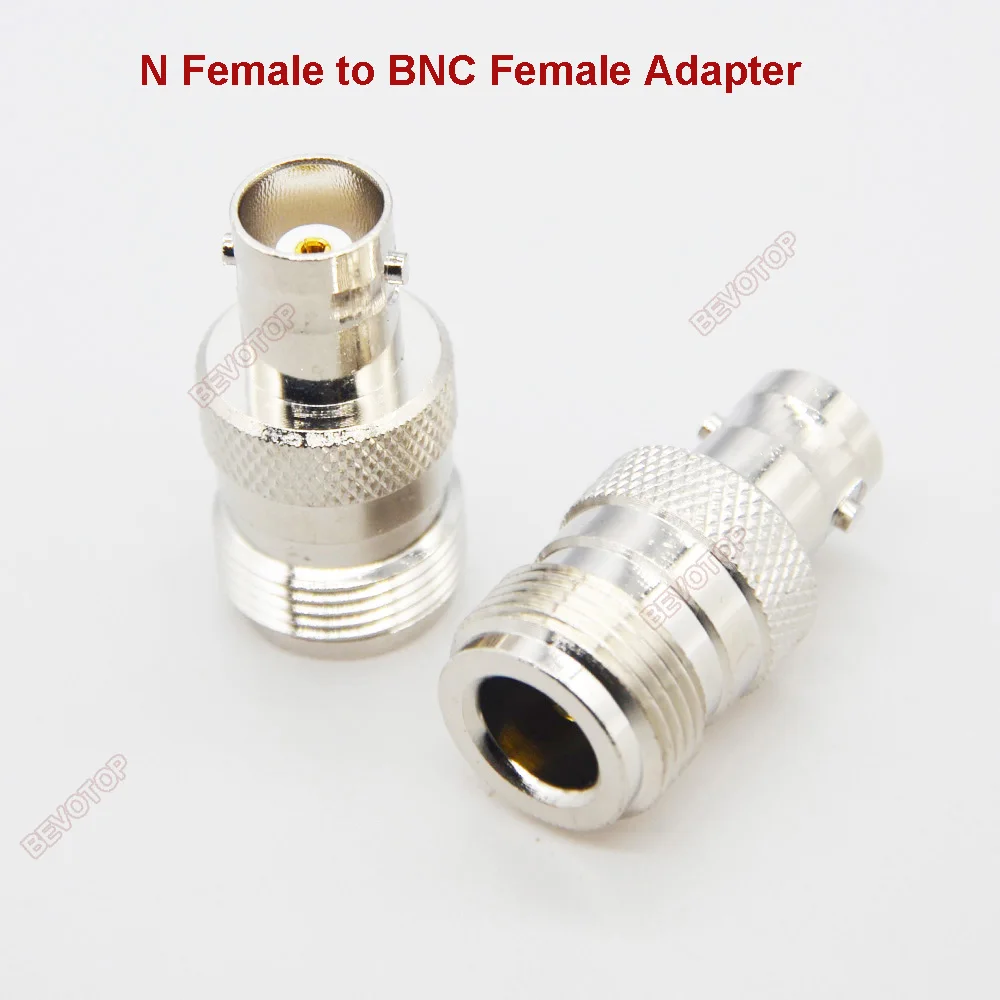 1 PCS BNC to N Adapter RF Connectors Straight N Male/Female to BNC Male/Female Adapter Coaxial Adapter Kit 50 Ohm BEVOTOP