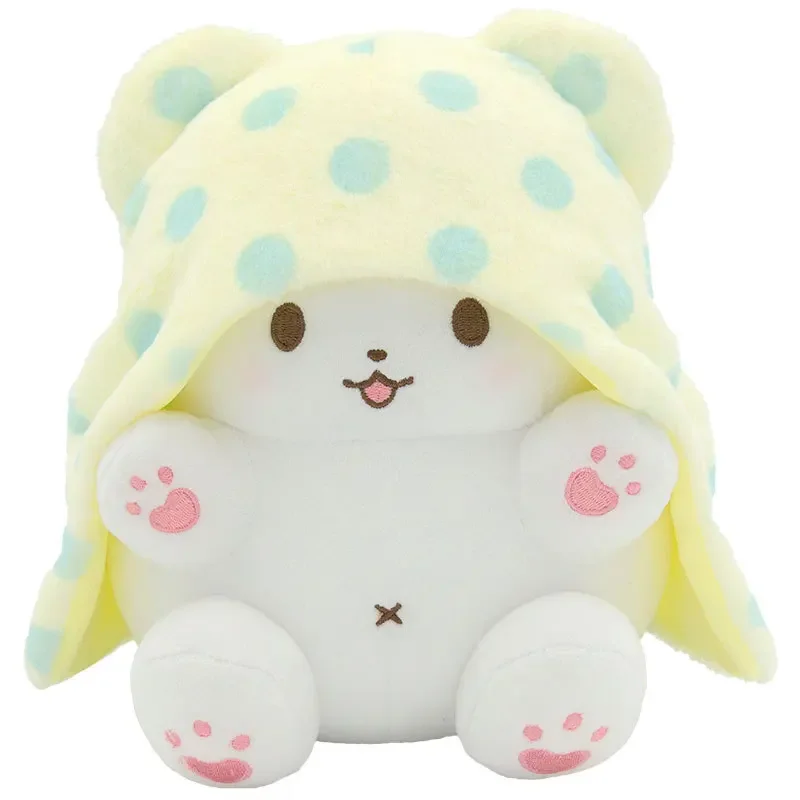 Kawaii Sanrio muslimex coperta orso peluche bambola giocattoli Sanrio Marumofubiyori farcito cuscino giocattoli peluche ciondolo regali per ragazza