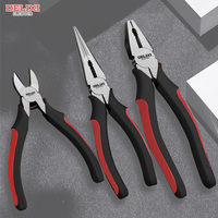 DELIXI ELECTRIC Wire Pliers，Sharp Large Opening Diagonal Pliers Needle Nose Pliers，for Cutting，Twisting and Clamping MetalWires