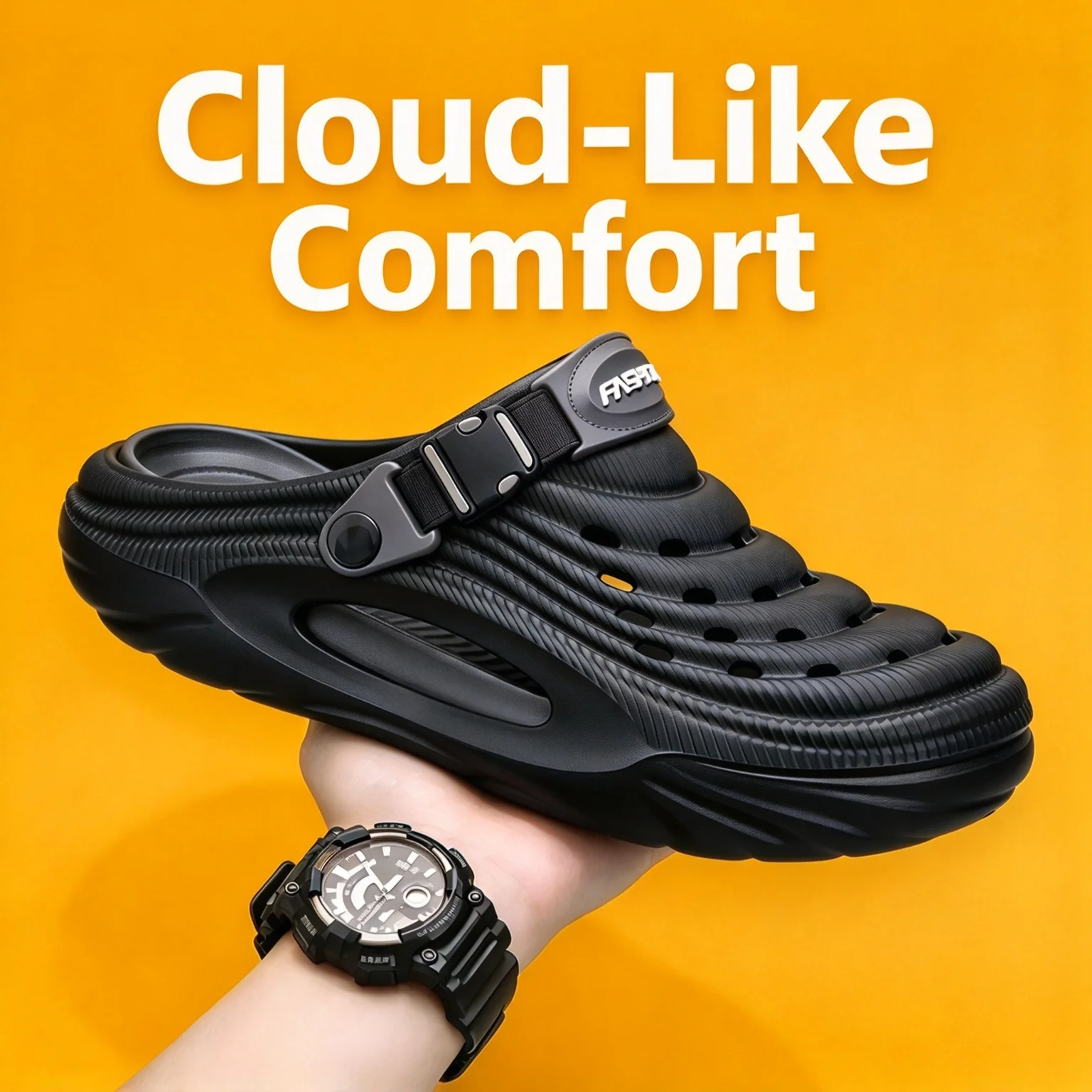 Men's EVA Clogs Slippers New Couple Models Hole Shoes Summer Women's Sandals Beach Lightweight  Waterproof Sandals Slippers Men