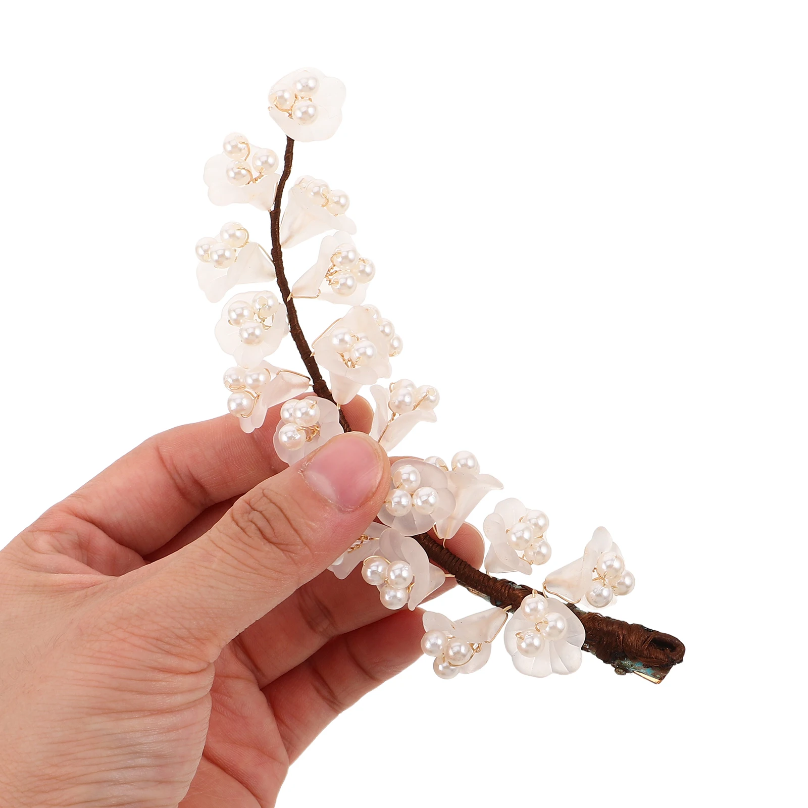 

Elegant Hair Accessories Barrettes Flower Clamp Clips for Women Vintage Metal Lily Hair Clasp Wedding Formal Hanfu