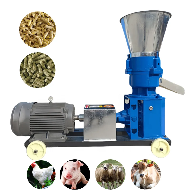 

sale Animal feed processing machine poultry cattle chicken livestock feed pellet making machine grass granulator pellets