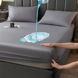 Waterproof Mattress Protector Cover Elastic Fitted Sheet Breathable Pad Bed Double Couple Bedspread 2 People 90 150 160x200