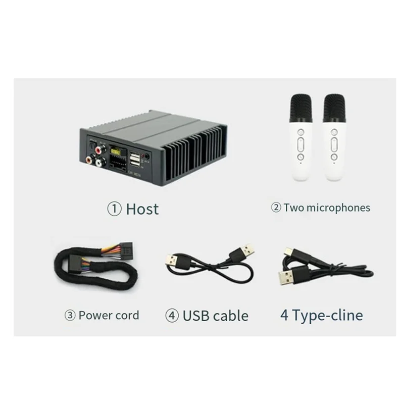 

4X80 DSP Adjustment Power Amplifier For Car Radio Multimedia Video Player Support Optical Fiber/Coaxial/AUX/RCA/USB/BT