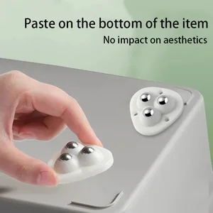 Universelle Selbstäuresäure mit stilem Ball, 4 Einheiten, 4/3/2/1 Konten, Möbelgeräusche, 360 ° Edelstahlrad 10 Hauptverkaufskleiderräder -Räder - №3