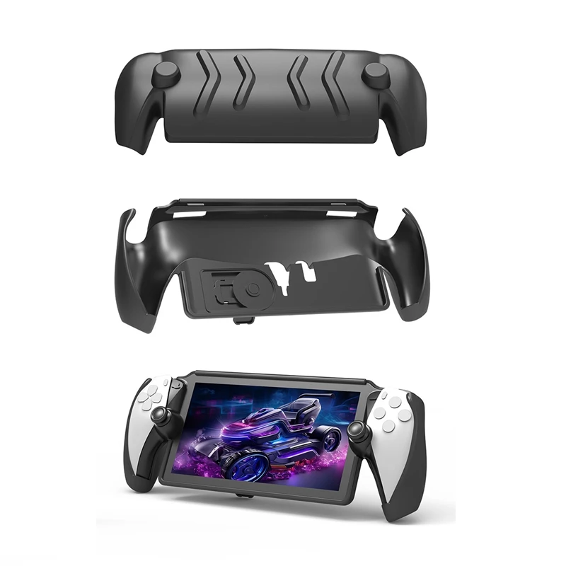 جراب واقي محمول بالكامل من البولي يورثين الحراري مع حامل قابل للطي لبوابة PS5 ، محمول باليد ، مقاوم للغبار