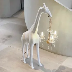 Giraffe Nordic Creative Postmodern Resin Floor Lamp for Living Room and Bedroom with Decorative Lights Floor Lamp