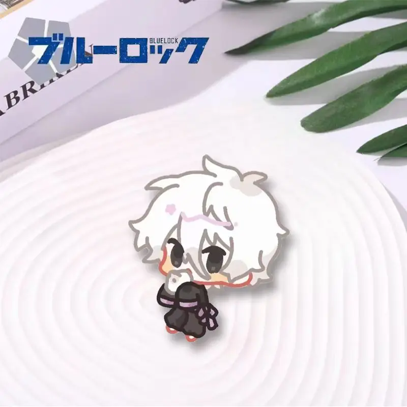 Anime BLUE LOCK Chigiri Hyoma Nagi Seishiro Isagi Yoichi Cos Brooch Pin Backpack Decoration Cosplay Lapel Pins Fans Gift