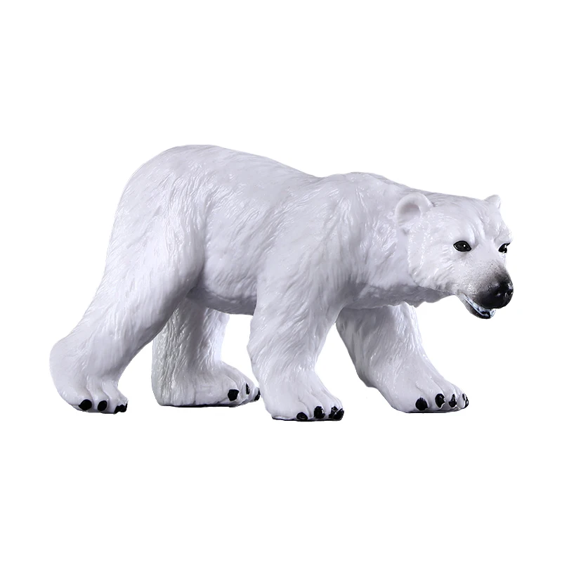 Arctic Polar Bear Action Figure Toy - Realistic Wildlife Animales Collection, Artic Animal Model for Kids & Collectors
