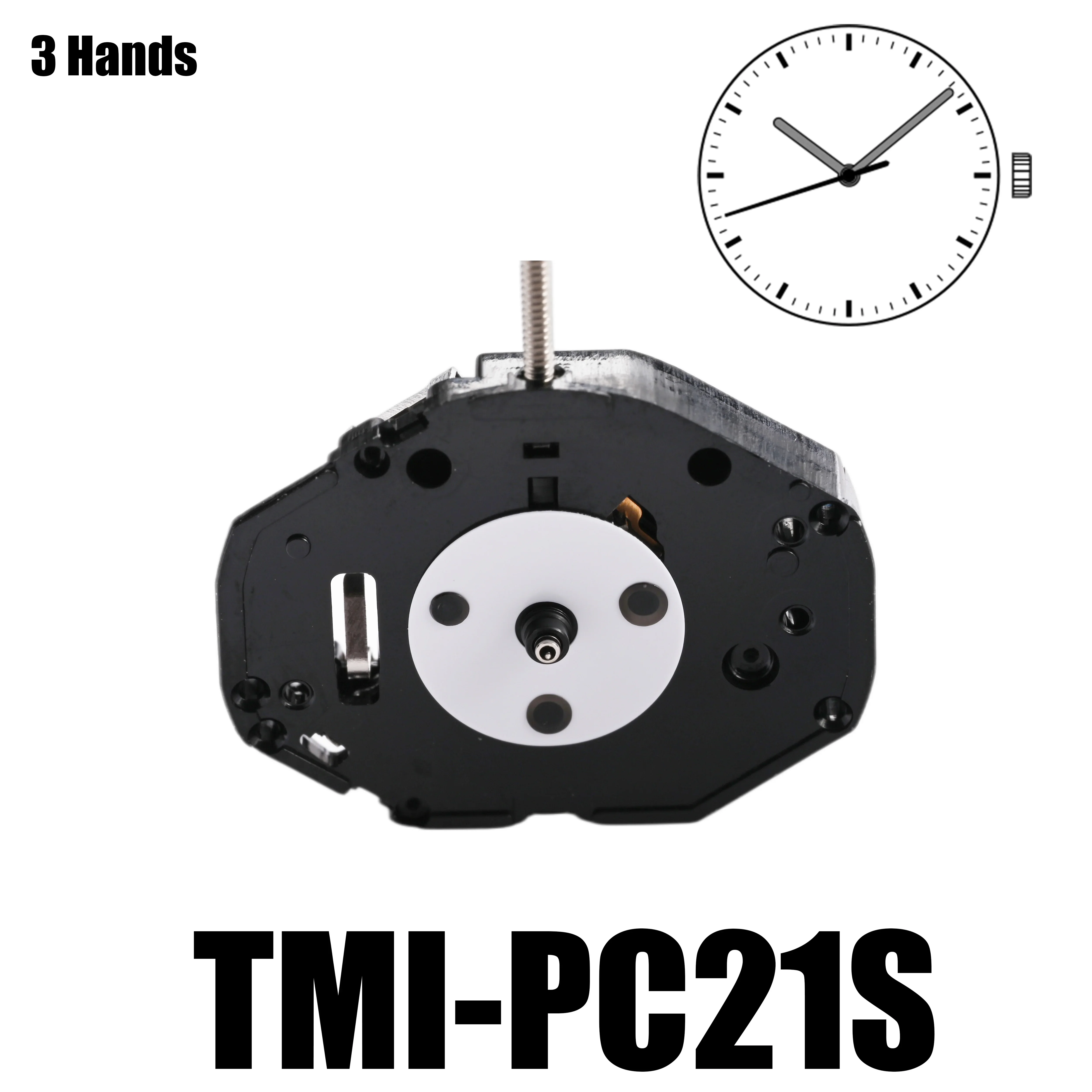 TMI PC21S movimiento de cuarzo estándar japonés 3, tamaño: 6, 4x8 ‴, altura: 3,15mm