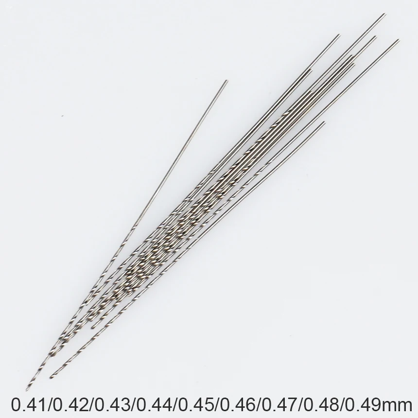 0.41 0.42 0.43 0.44 0.45 0.46 0.47 0.48mm 0.49mm Metal Wood High Speed Steel HSS Spiral Straight Tiny Small Mini Twist Drill Bit