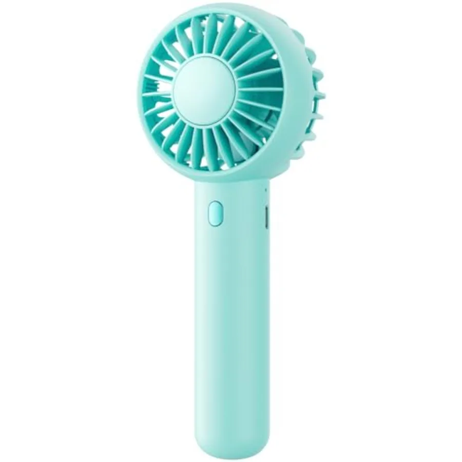 

Mini Portable Fan, Small and Powerful, Cute Design 3 Speed Personal Handheld fan and Desktop with Base, Lightweight USB Recharg